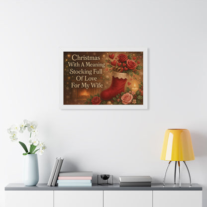 Full of Love For My Wife: Christmas With A Meaning Poster