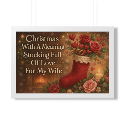 Full of Love For My Wife: Christmas With A Meaning Poster