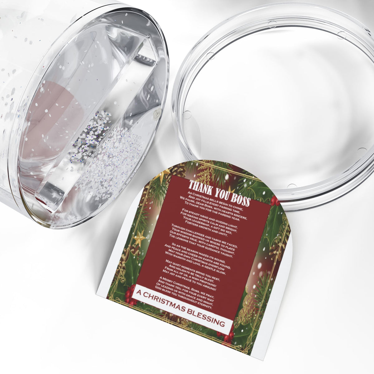 Thank You Boss: Christmas Snow Globe Gift for Boss
