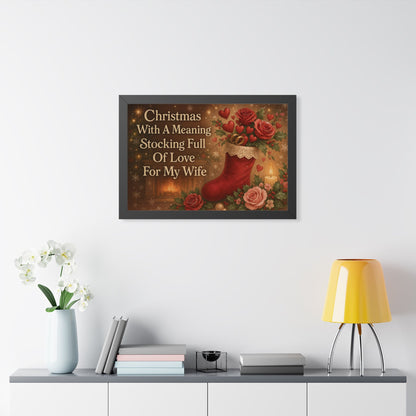 Full of Love For My Wife: Christmas With A Meaning Poster