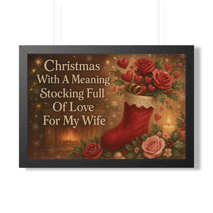 Full of Love For My Wife: Christmas With A Meaning Poster