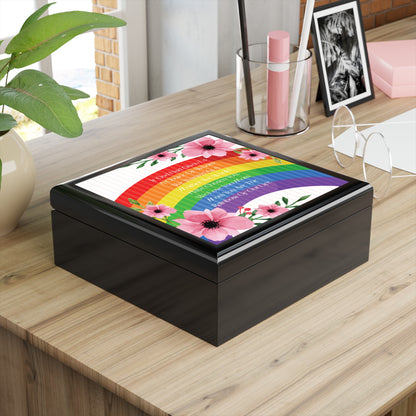 My Mom-The Rainbow of My Life Jewelry Box