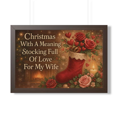 Full of Love For My Wife: Christmas With A Meaning Poster