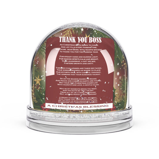 Thank You Boss: Christmas Snow Globe Gift for Boss