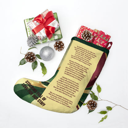 Stocking Full of Love for Our Staff: Christmas With A Meaning Stocking