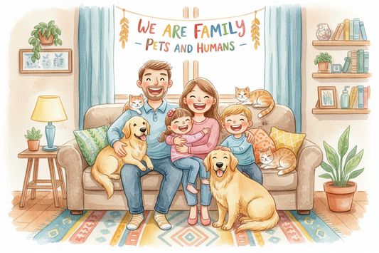We Are Family Watercolor Family Portraits