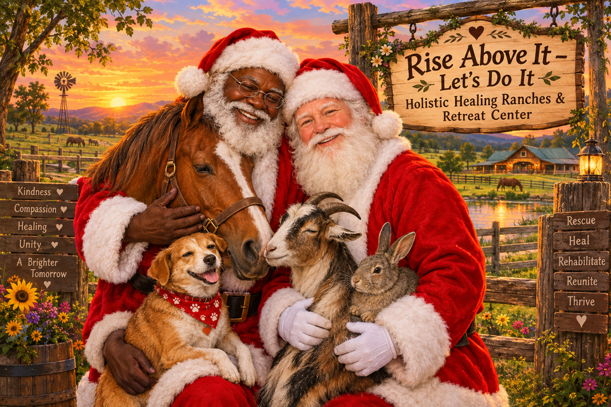 Santa Cares And Helps Abused Animals Video & Poem